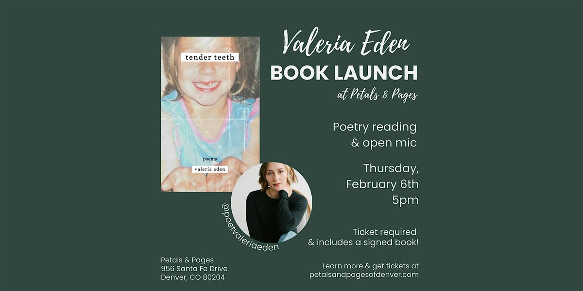 Valeria Eden Poetry Book Launch at Petals & Pages