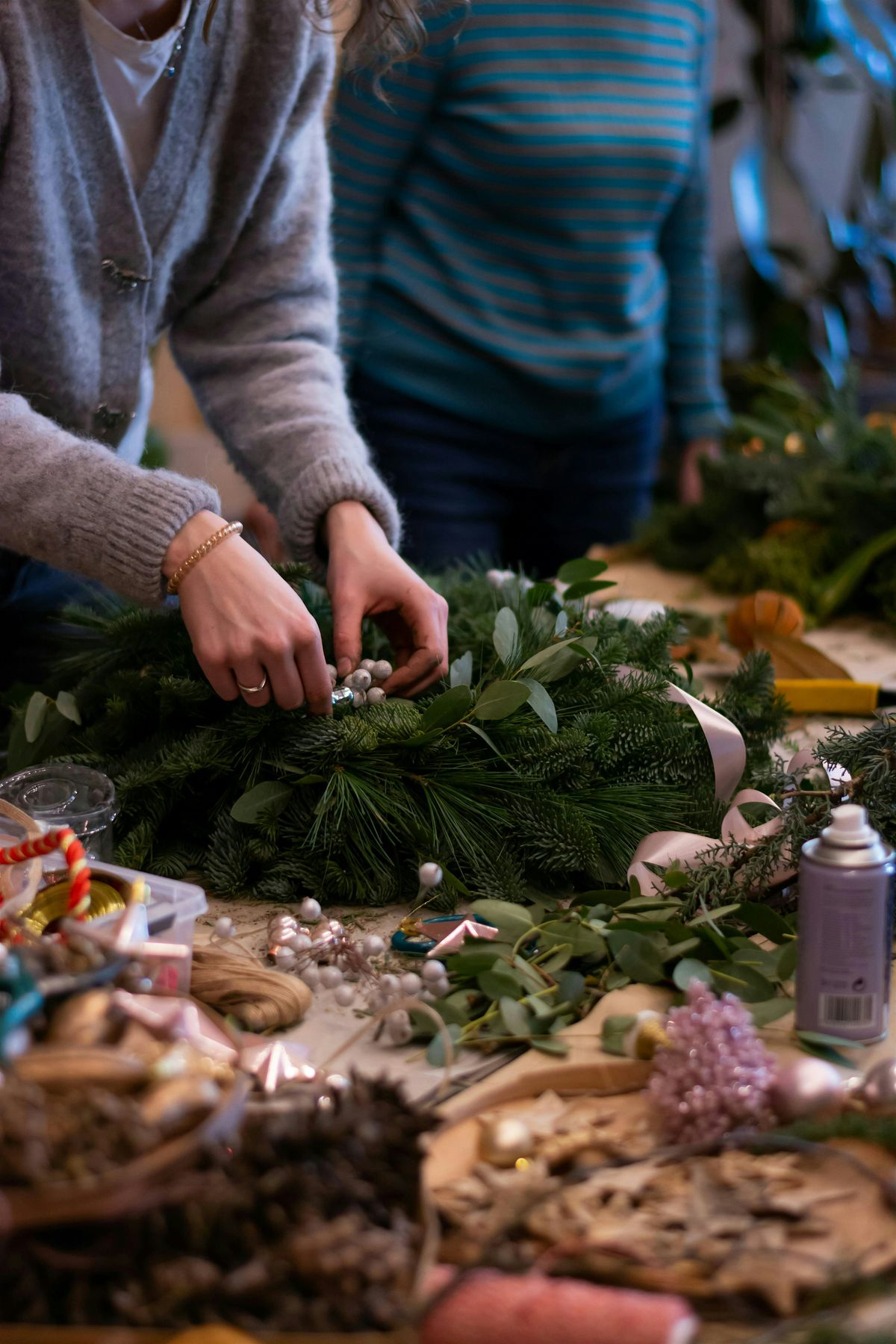 Fresh Wreath Making Workshop with Dingles of Devon Florist