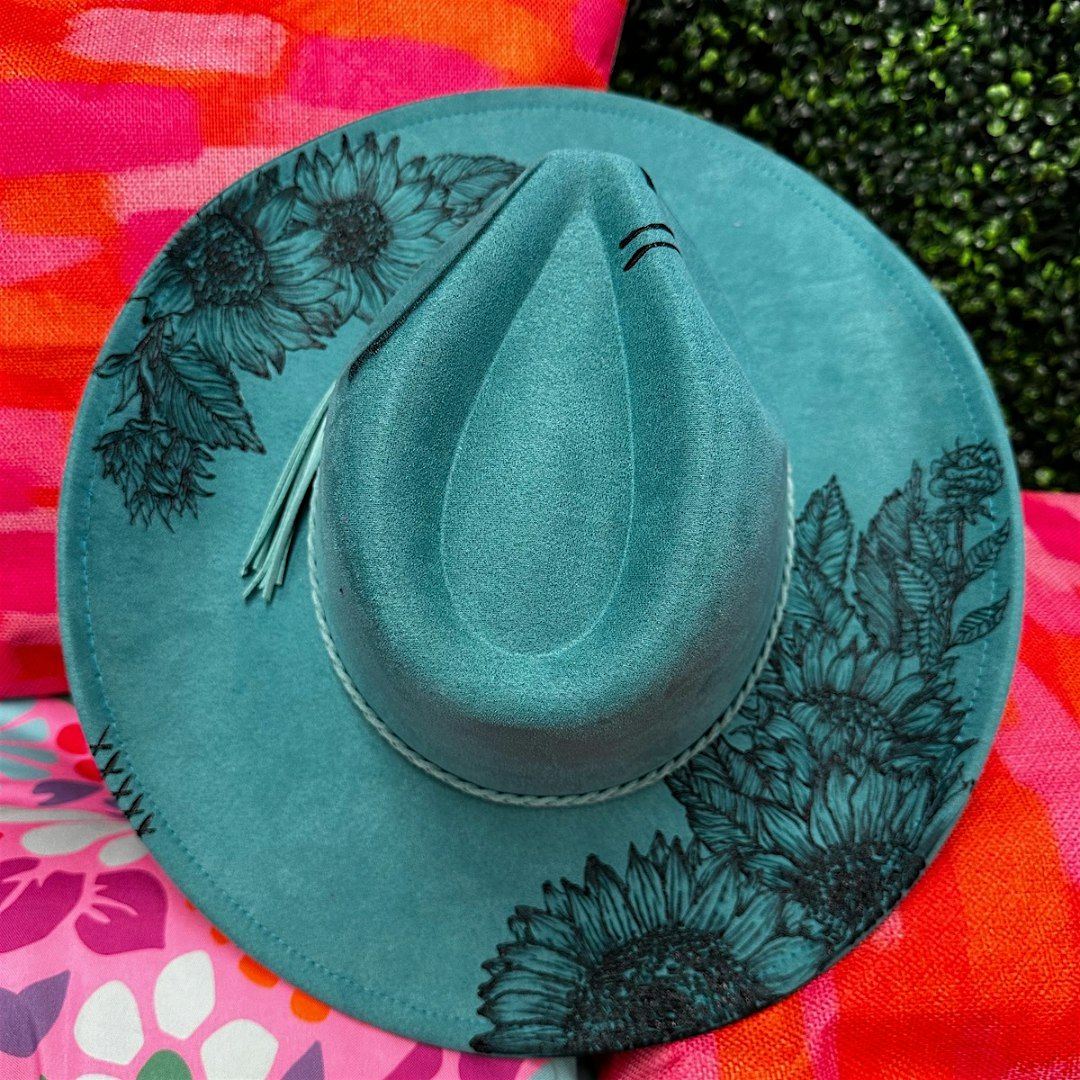 Vegan Suede Hat Burning