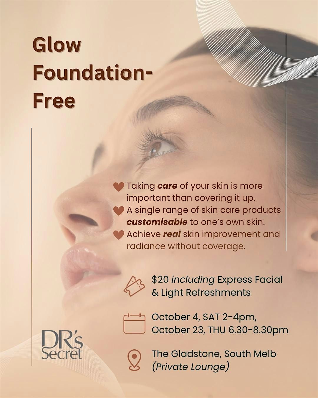 Foundation-Free Glow: Mini Facial & Confidence Night
