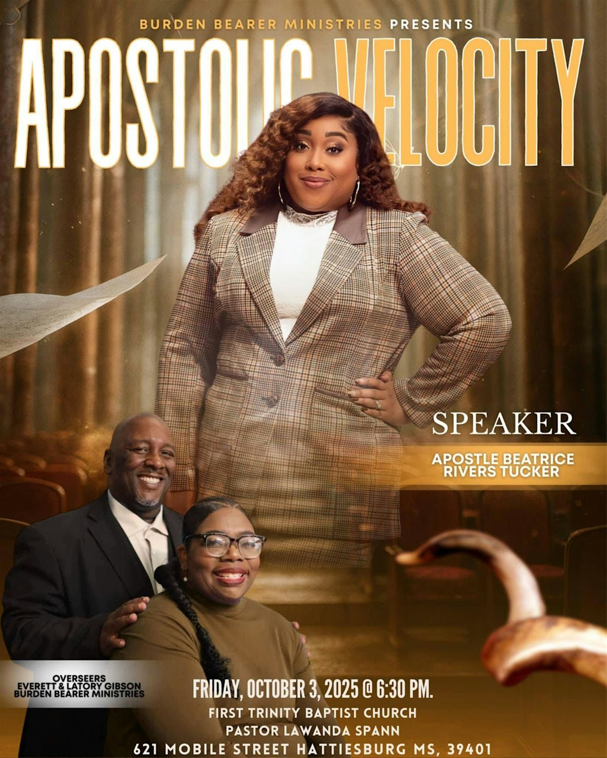 Burden Bearer Ministries Presents: Apostolic Velocity