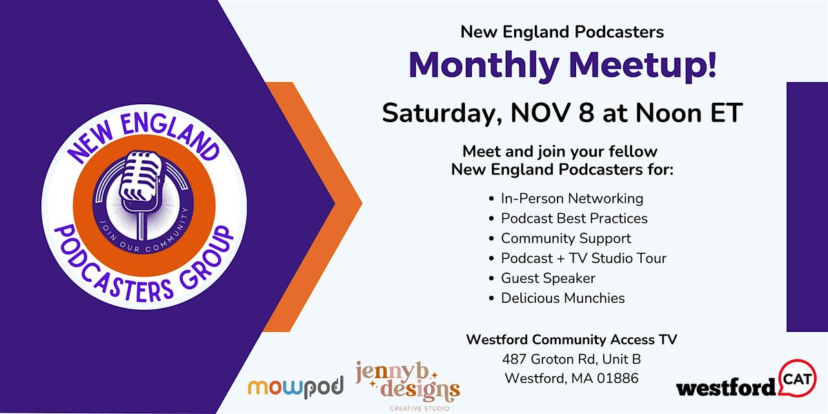 Welcome to the New England Podcasters Group November Gathering!