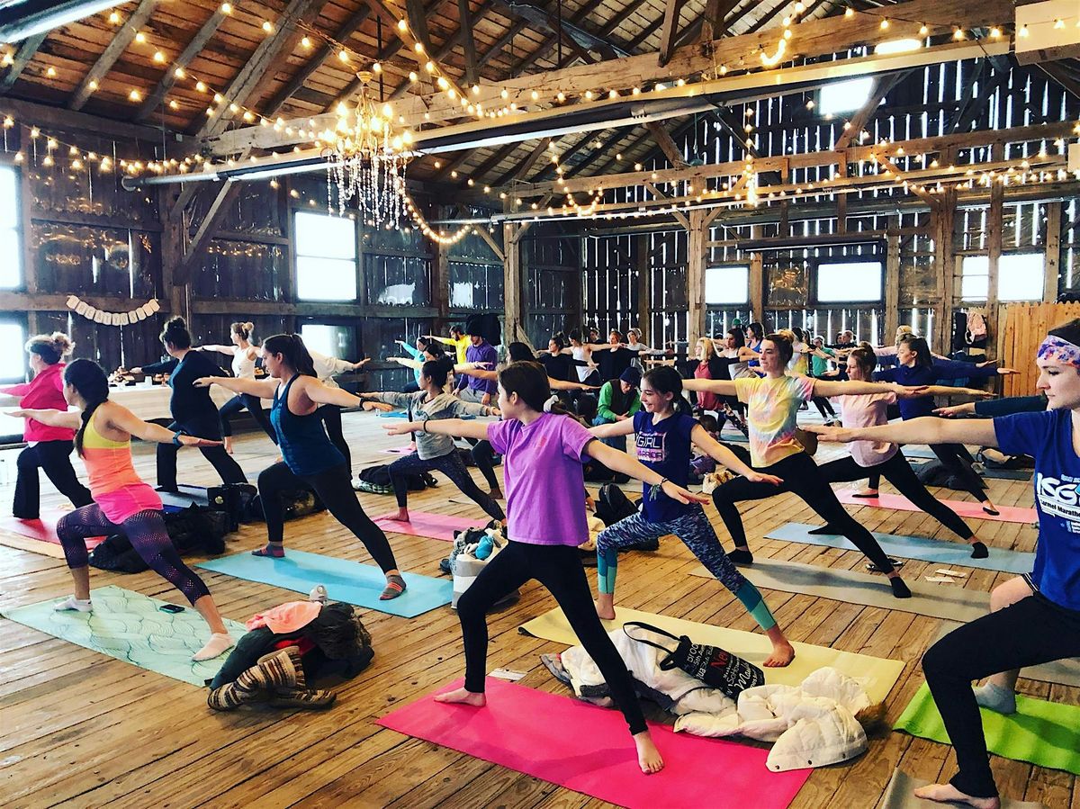 Downward Dog & Puppies - Puppy Yoga at Traders Point Creamery