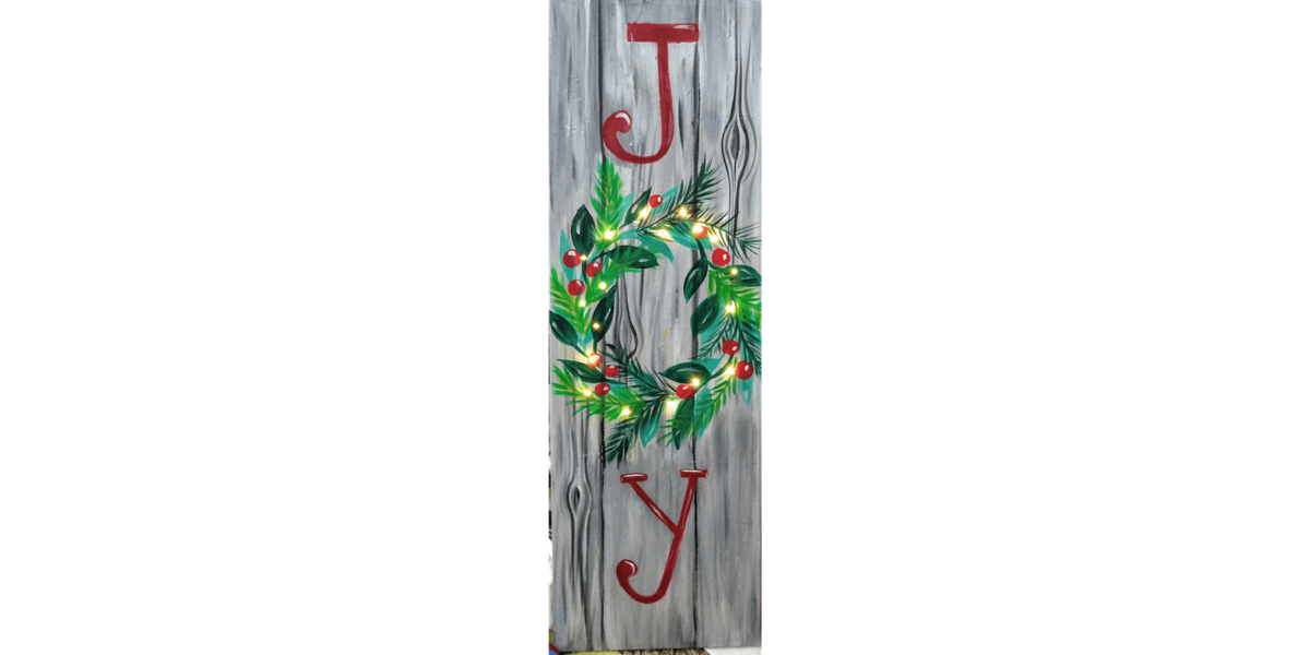 Joy Wreath - Paint and Sip in Tyler | Classpop!\u2122