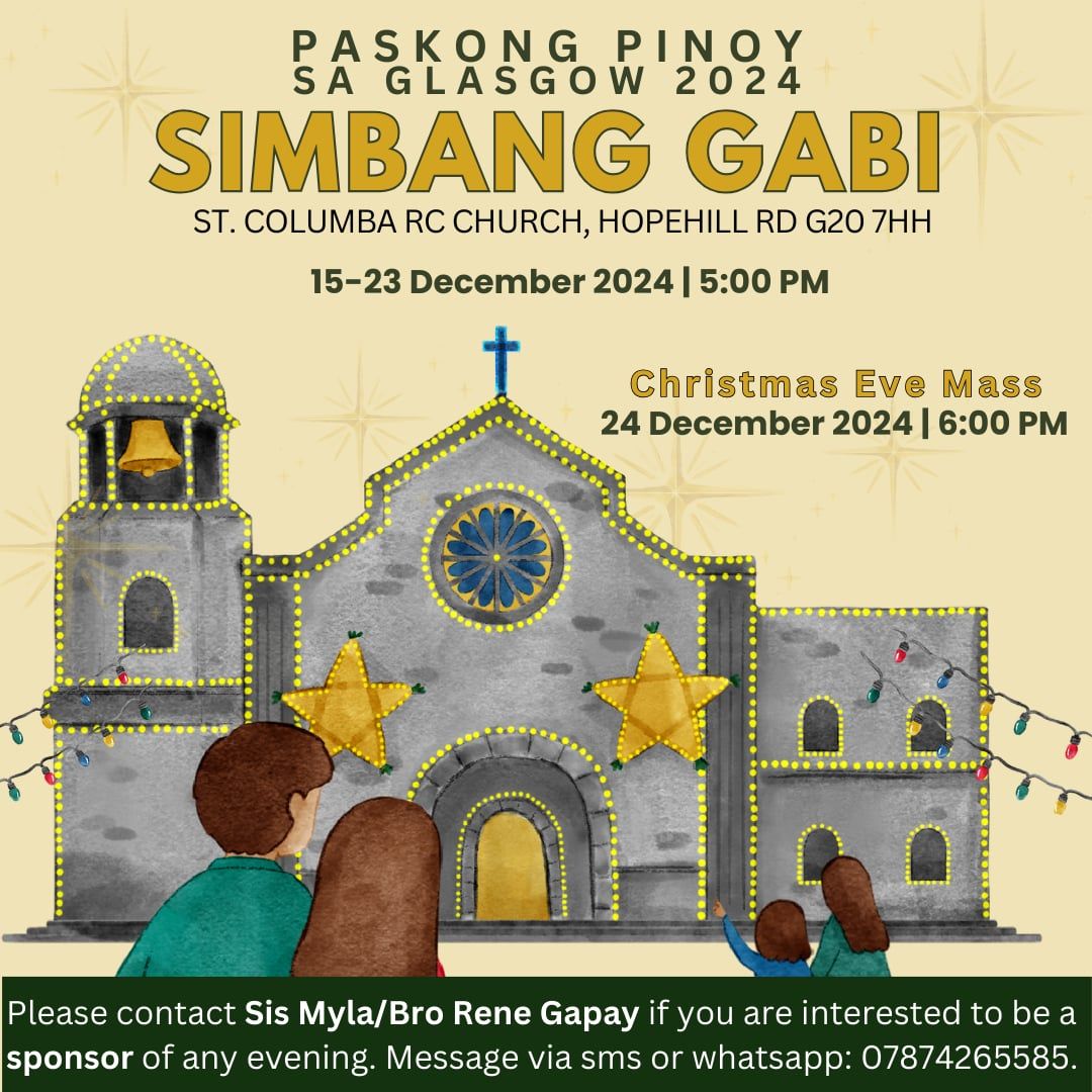 FILIPINO CHRISTMAS EVE MASS (24 December 2024, 18:00 - 19:00 pm)