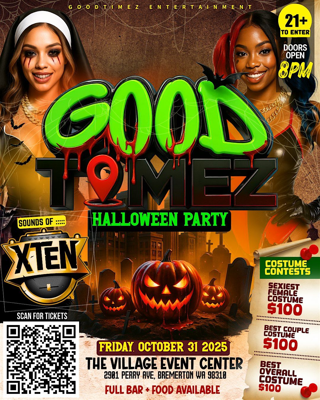 GOOD TIMES - Halloween Party (Bremerton)