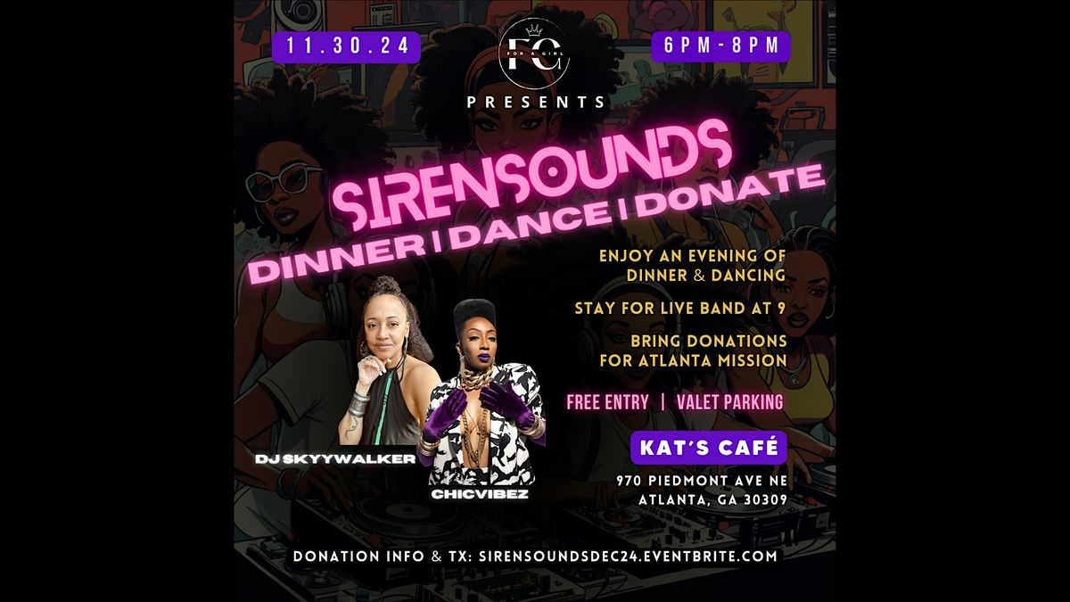 SirenSounds House Music Party: Dinner | Dance | Donate