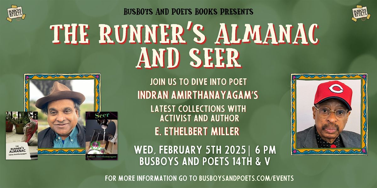 THE RUNNER'S ALMANAC and SEER | A Busboys and Poets Books Presentation