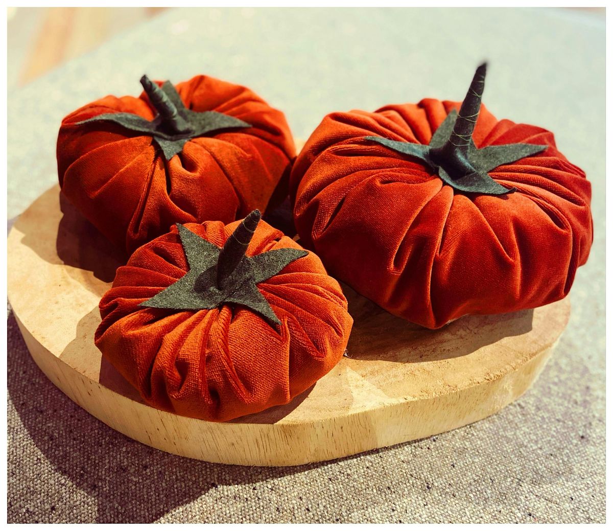 Fabric Pumpkin Craft Workshop