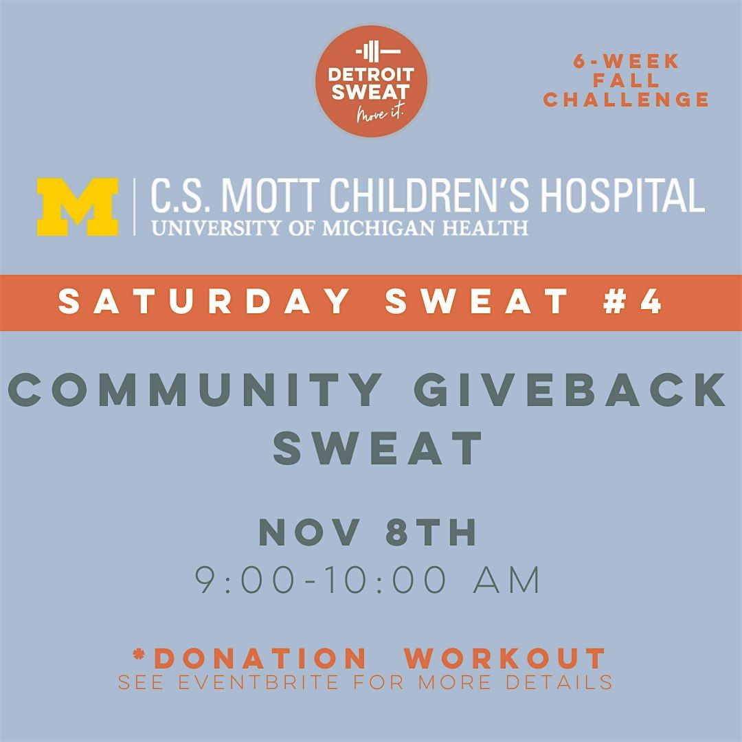 DETROIT SWEAT - COMMUNITY GIVEBACK SWEAT