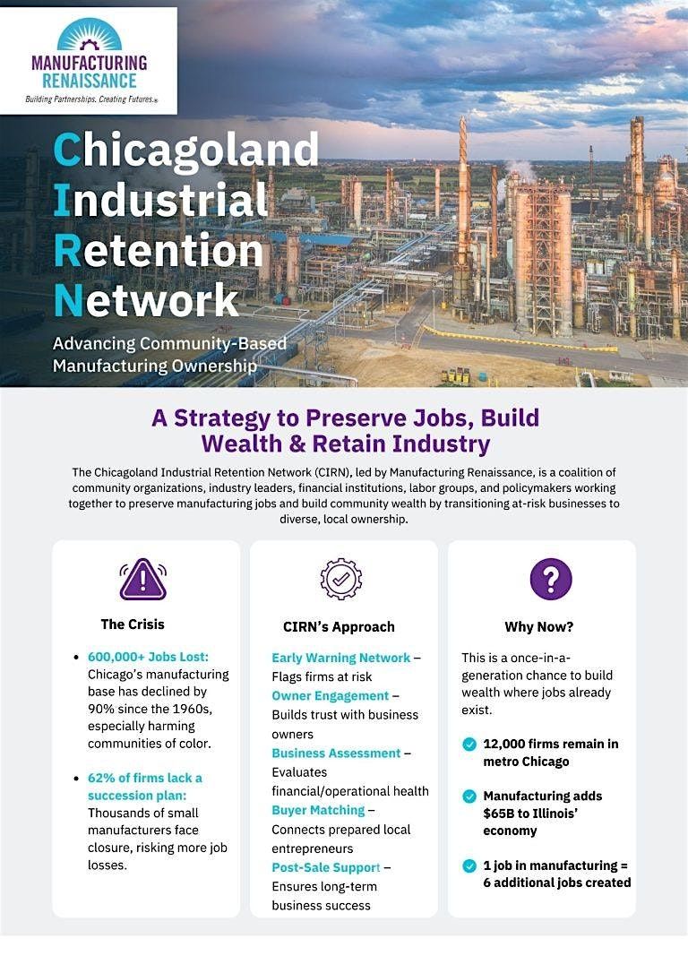 CIRN Launch Celebration: Revitalizing Manufacturing. Rebuilding Communities