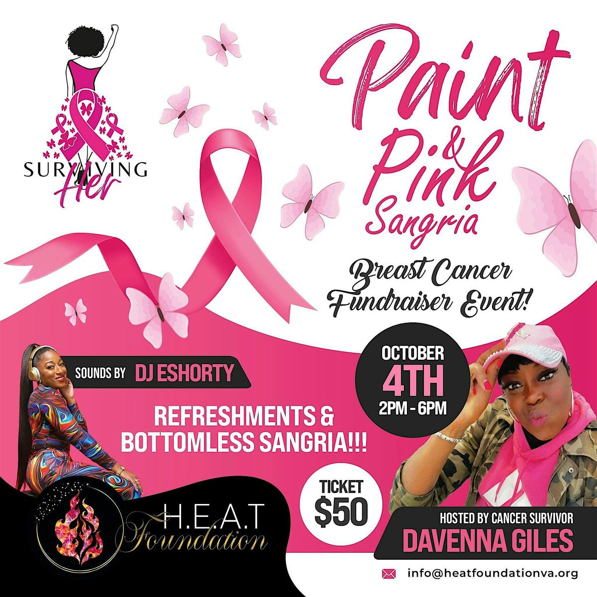 Paint & Pink Sangria Breast Cancer Fundraiser