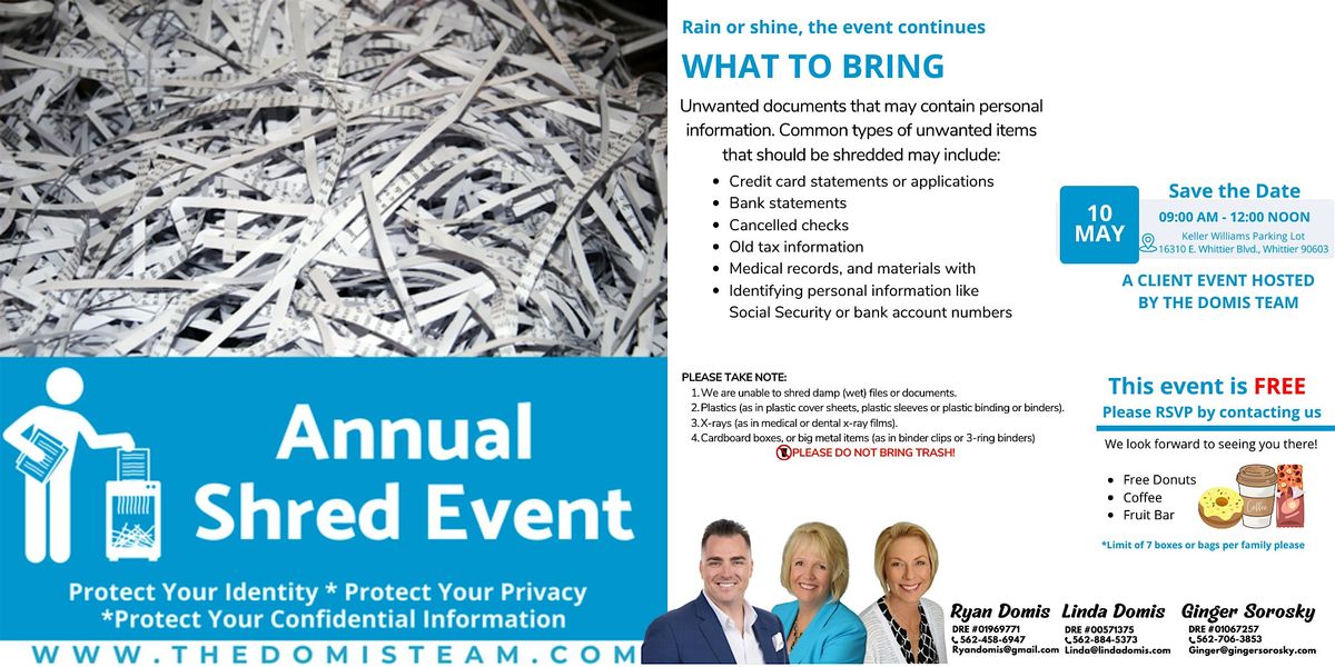 Annual  Shred Event