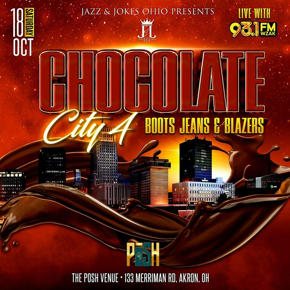 Jazz & Jokes Ohio's  Chocolate City #BootsJeansBlazers25