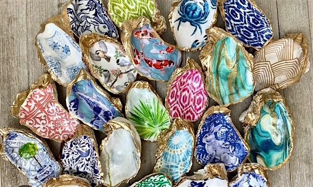 Paint & Sip, Decoupage Oyster Shells with Jenny Foertsch