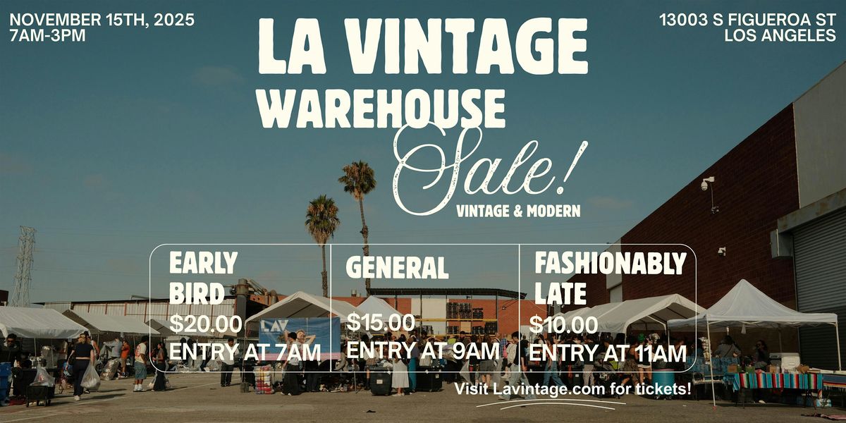 LA VINTAGE WAREHOUSE SALE