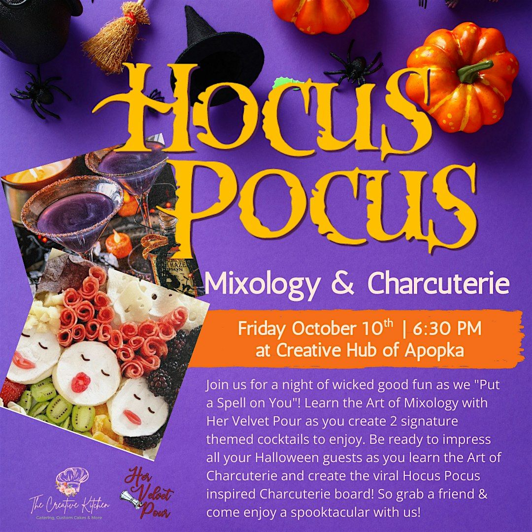 Hocus Pocus Mixology & Charcuterie Workshop at Creative Hub Apopka