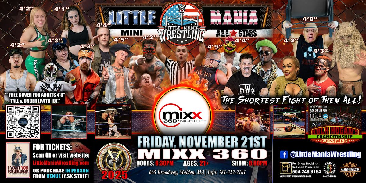 Malden, MA - Little Mania Mini Wrestling @ Mixx 360