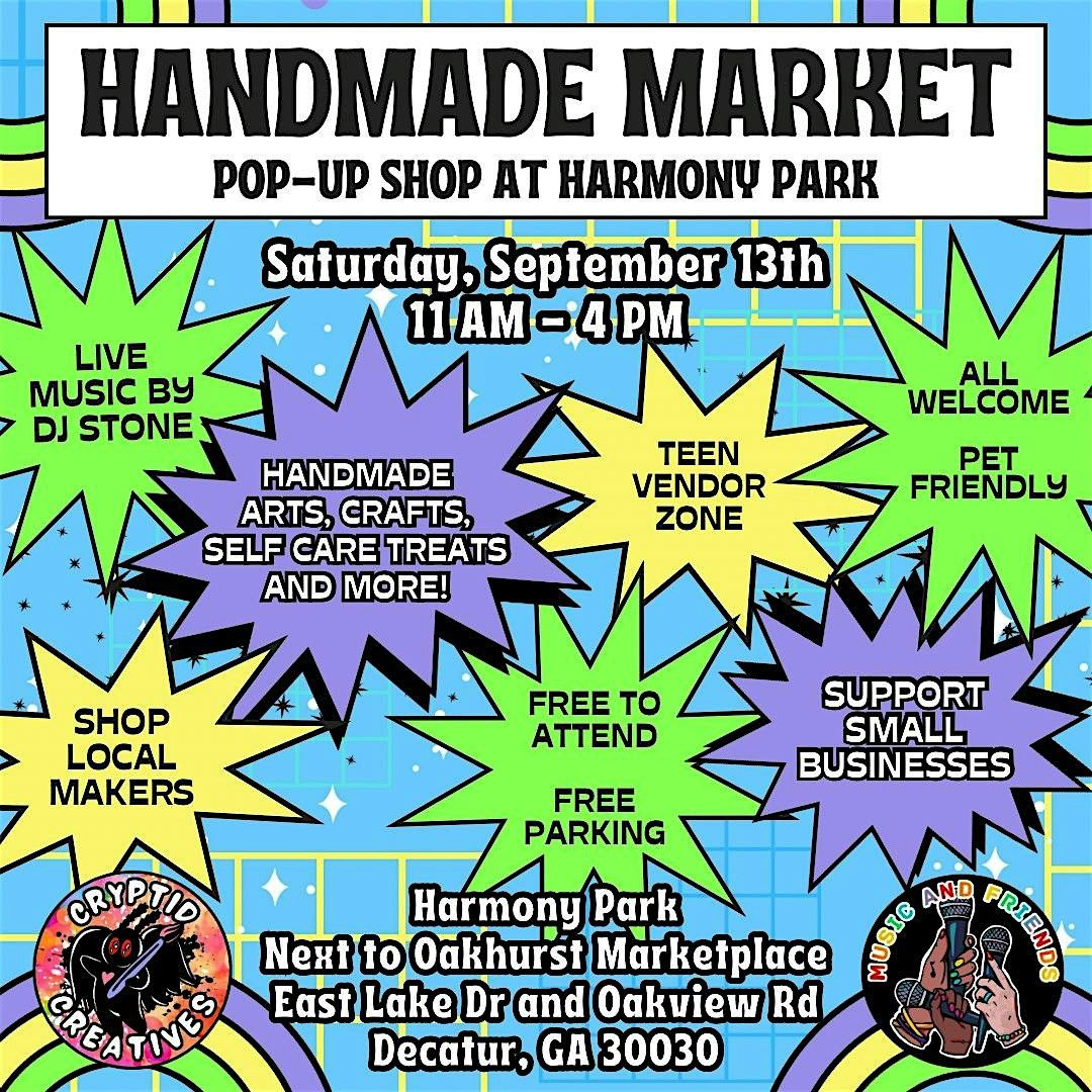 Handmade Market at Harmony Park: Shop Local!