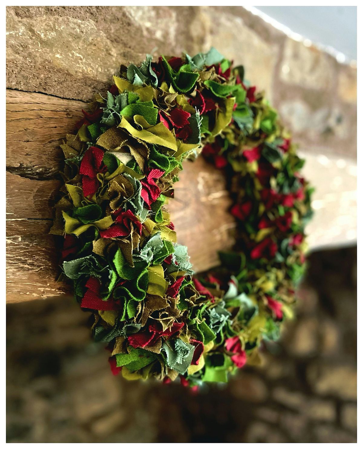 Christmas Fabric Wreath Workshop