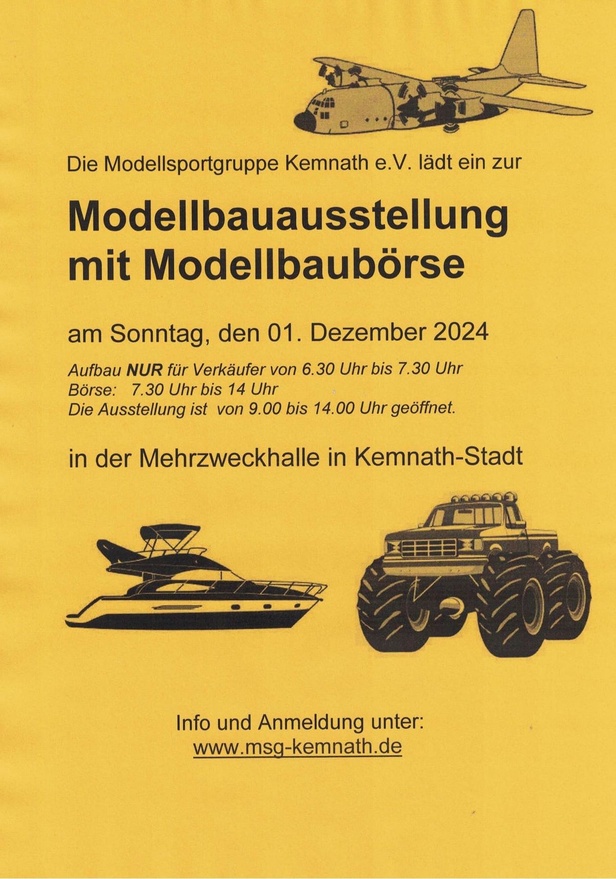 Modellbaub\u00f6rse der Modellsportgruppe Kemnath 