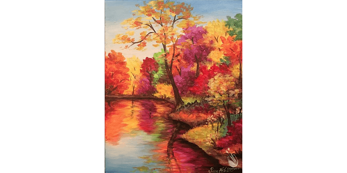 Fall Reflections - Paint and Sip in New Braunfels | Classpop!\u2122