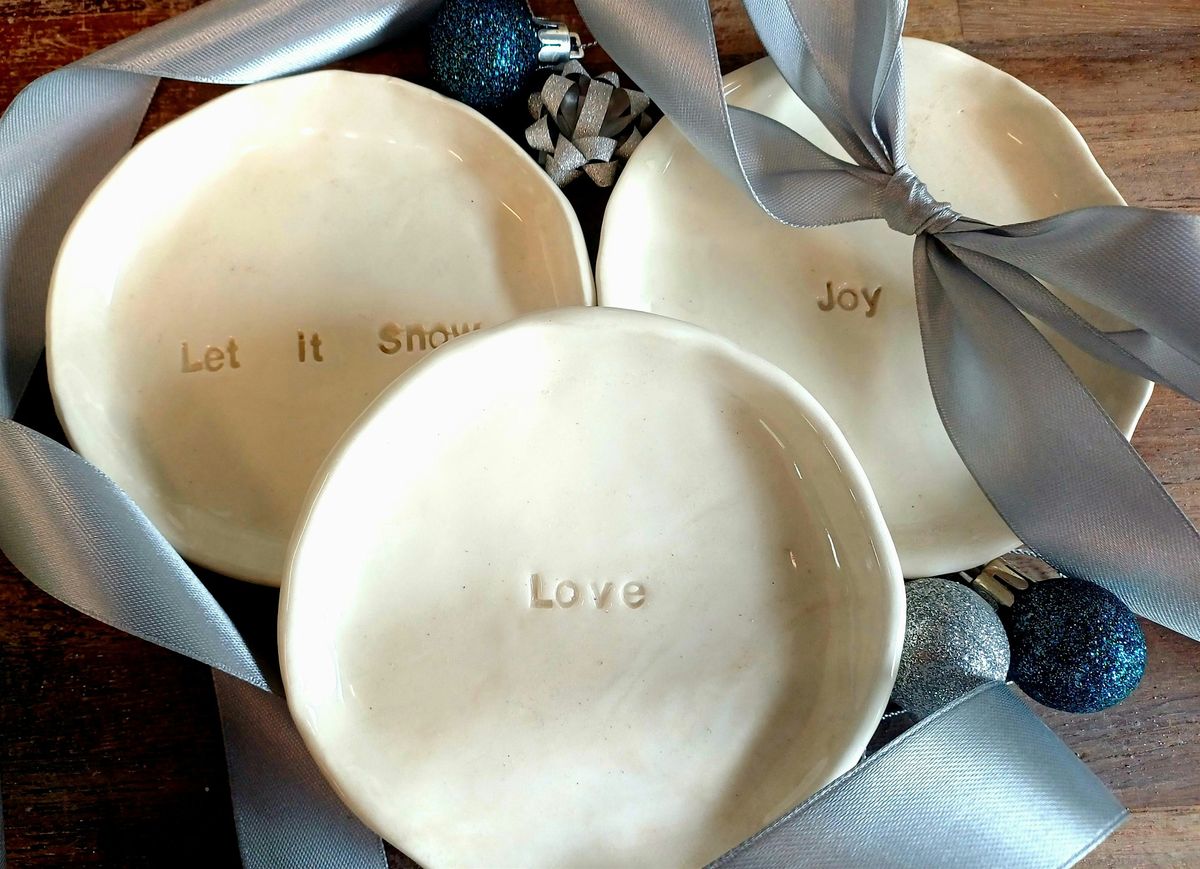 CLAY FESTIVE TRINKET DISH 18 +YRS