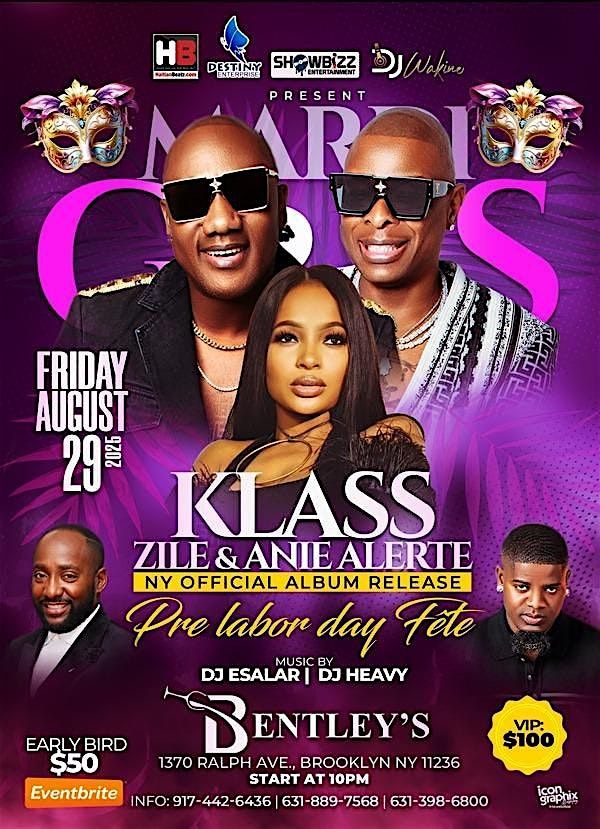 Madi Gras: Pre Labor Day F\u00eate -  Klass & Zile's Album Release