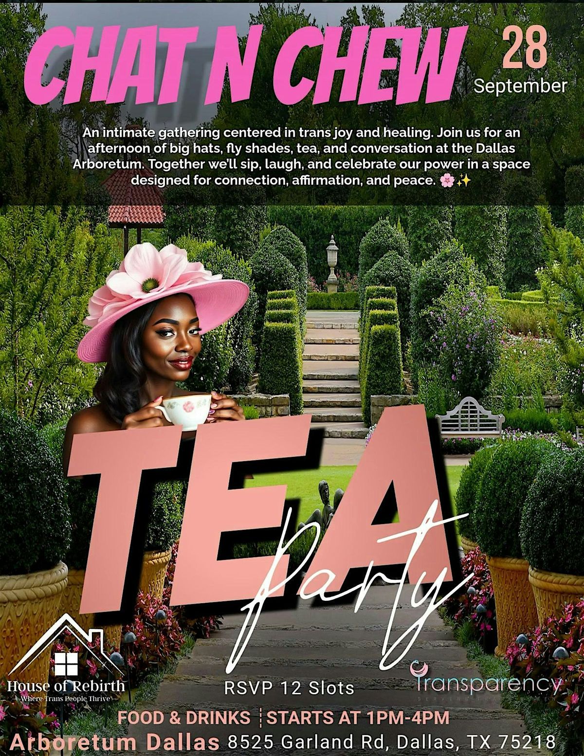Chat n Chew: Hatitude Garden Tea Party \u2013 Trans Joy in Bloom
