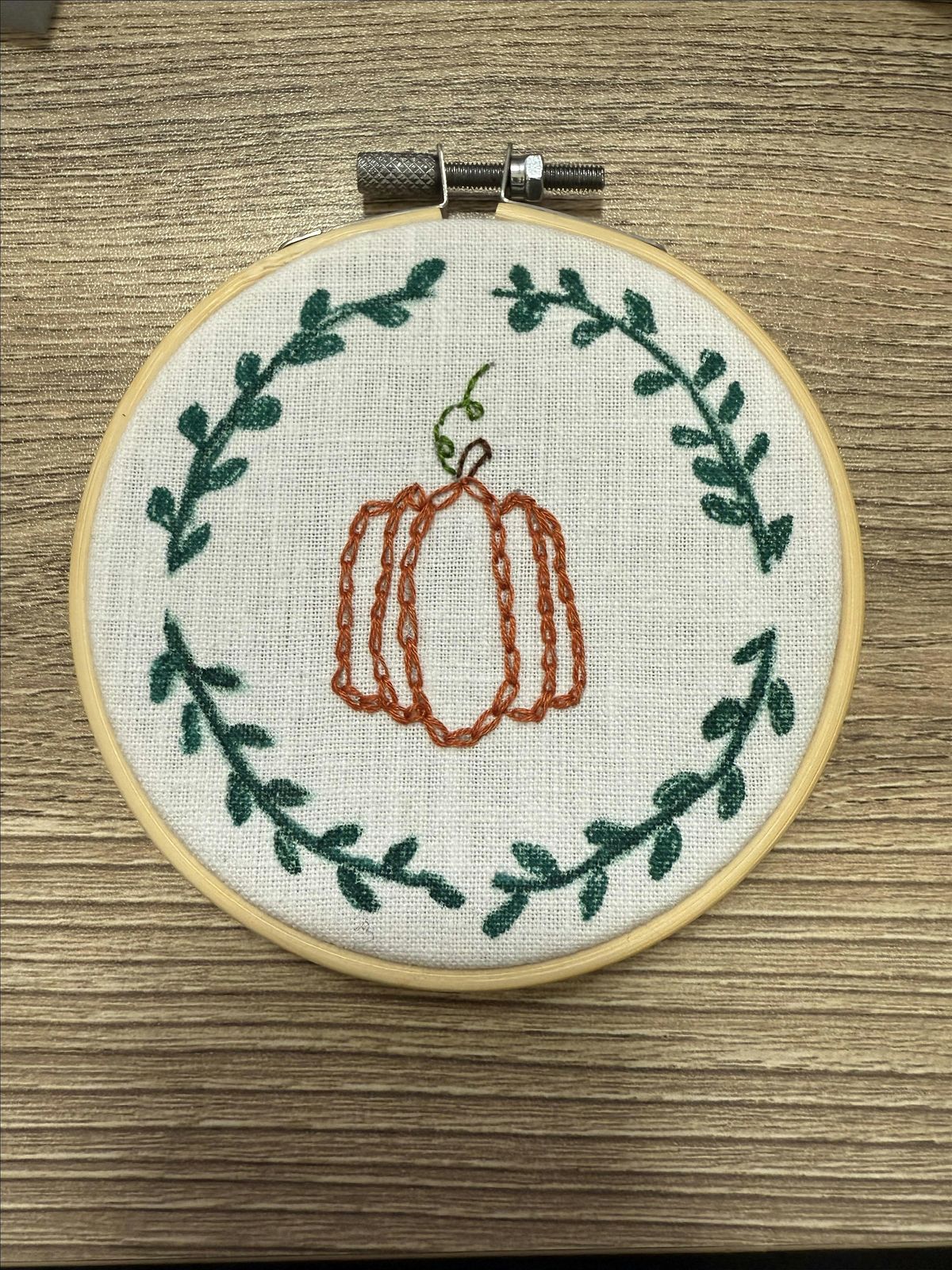 Embroider a Pumpkin
