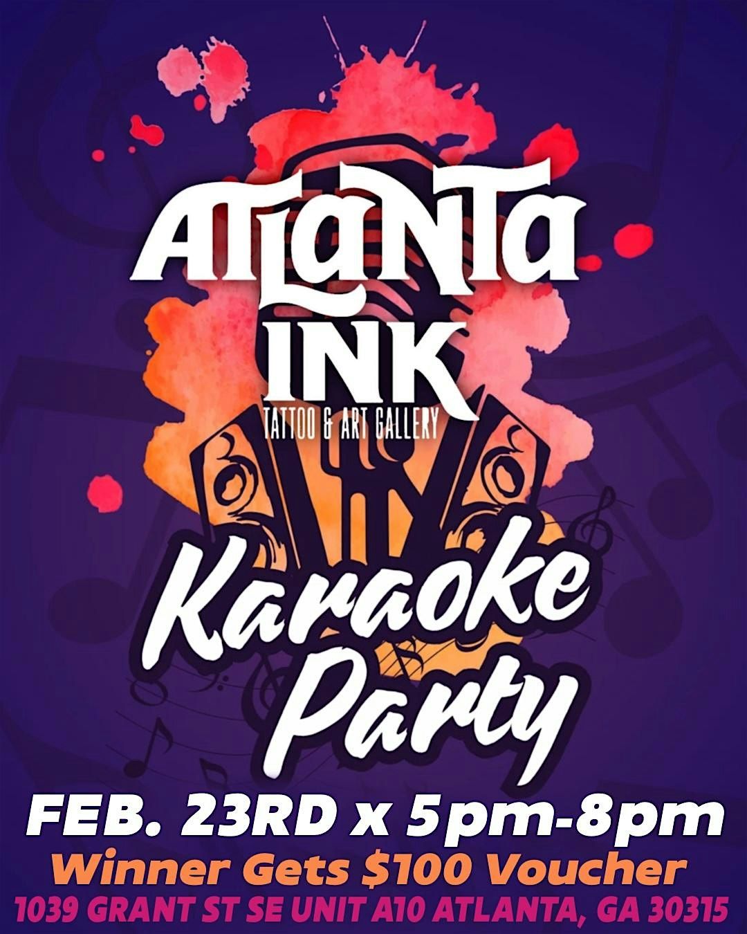 Karaoke Party at Atlanta Ink