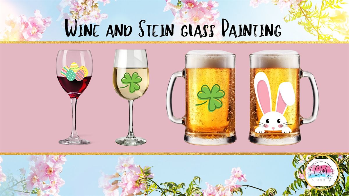 Wine and Stein Glass painting | Tapster CLE