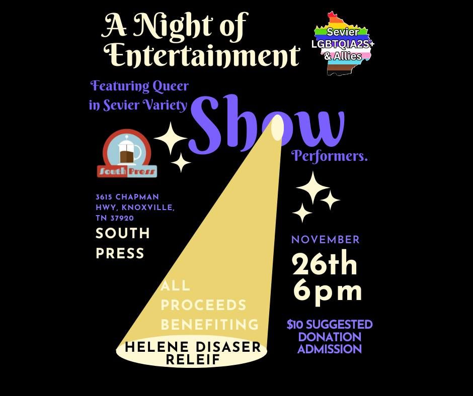 A Night of Entertainment Benefiting Helene Disaster Relief