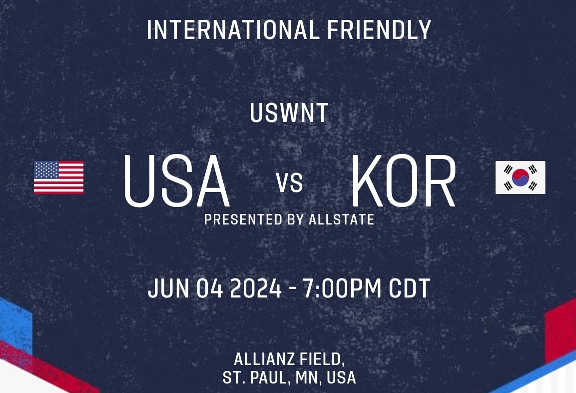 USWNT vs Korea: International Friendly Game 2