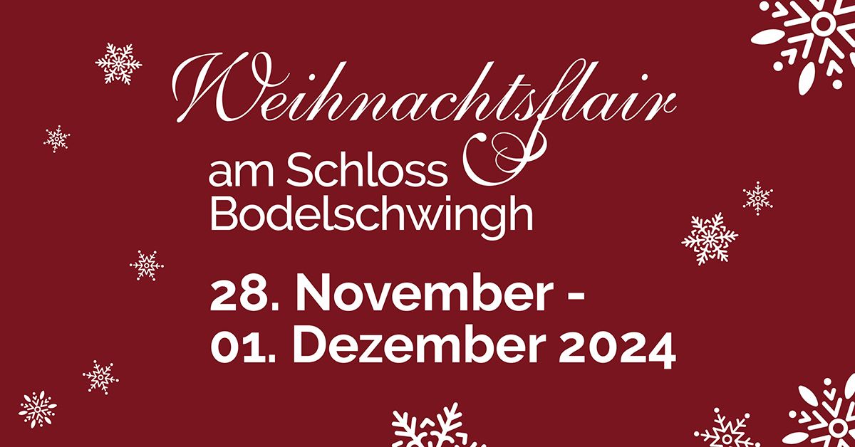 Weihnachtsflair auf Schloss Bodelschwingh