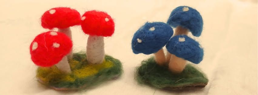 Make Your Own Needle Felted Mushrooms