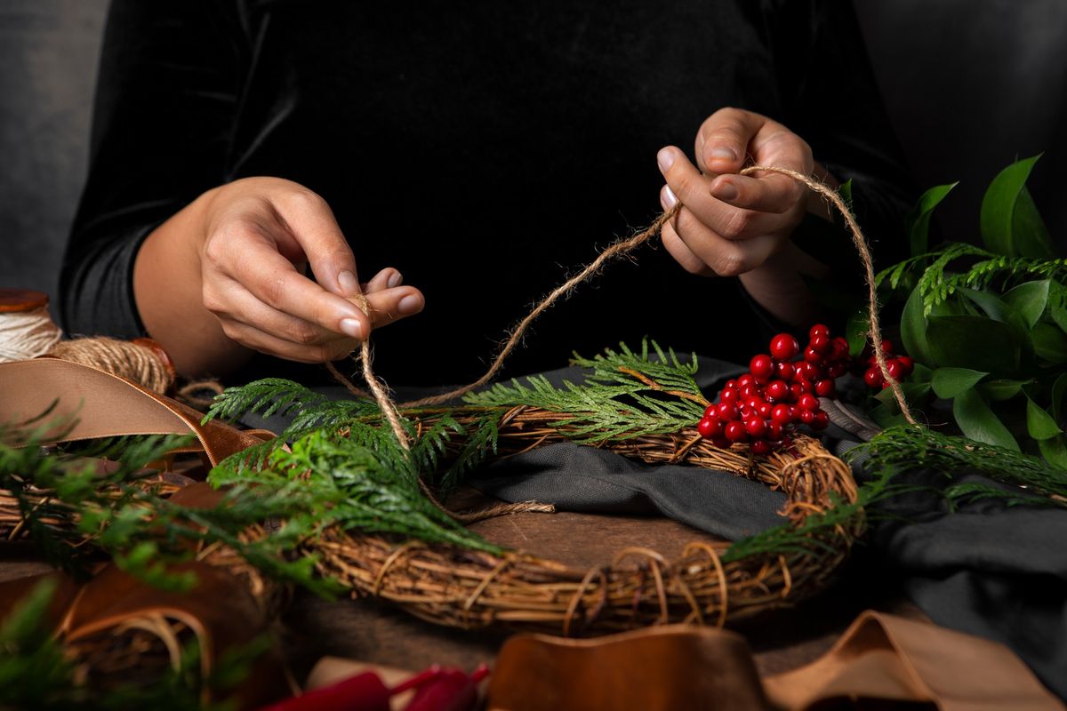 Christmas Willow Wreath Workshops in the Nene Wetlands