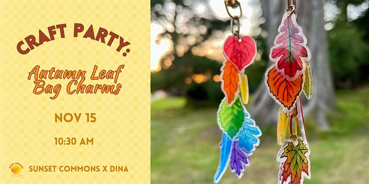 Charm Party: Autumn Leaf Bag Charms
