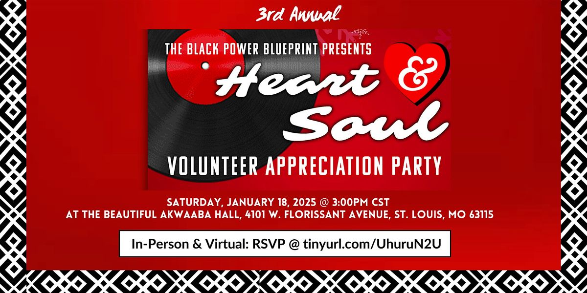 Volunteers are  the HEART and SOUL of the Black Power Blueprint!