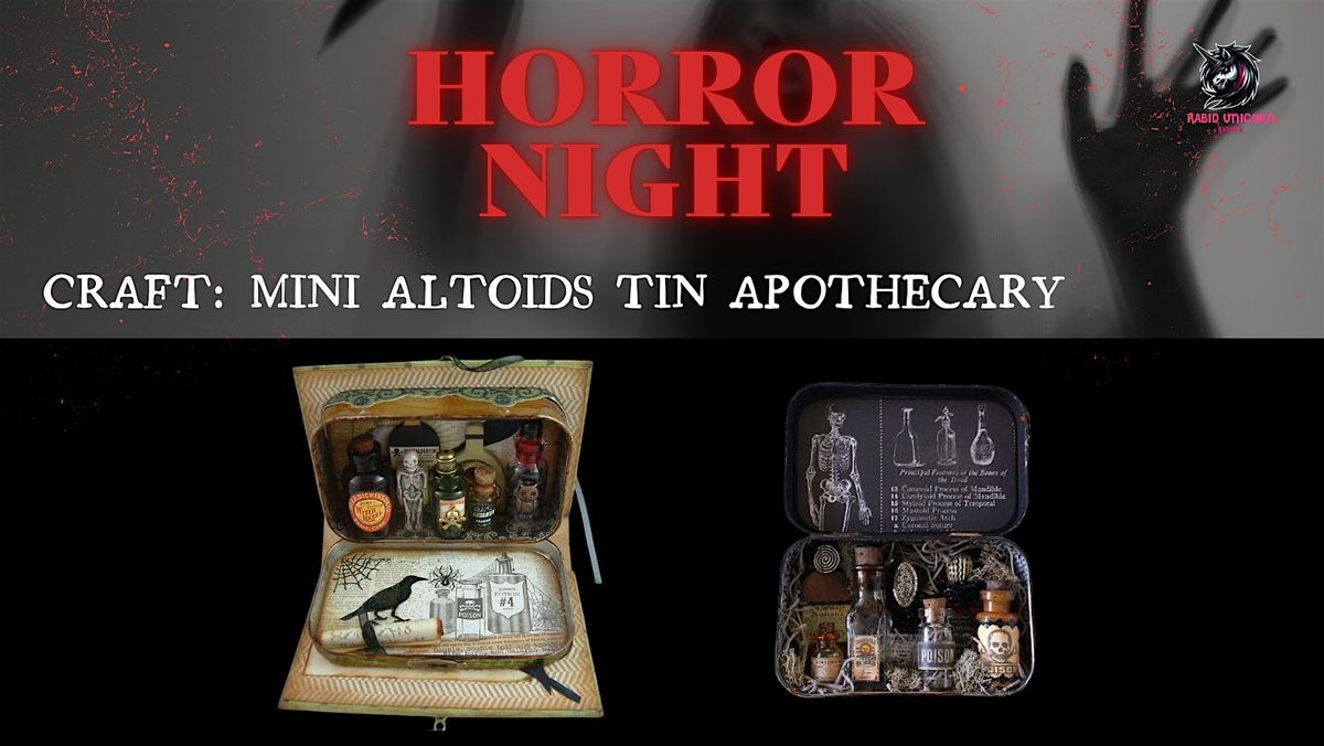 Horror Night: Mini Altoids Tin Apothecary