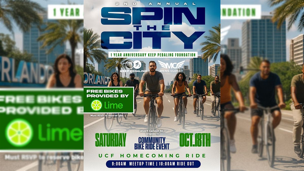 2nd Annual Spin The City: UCF Homecoming Community Bike Ride