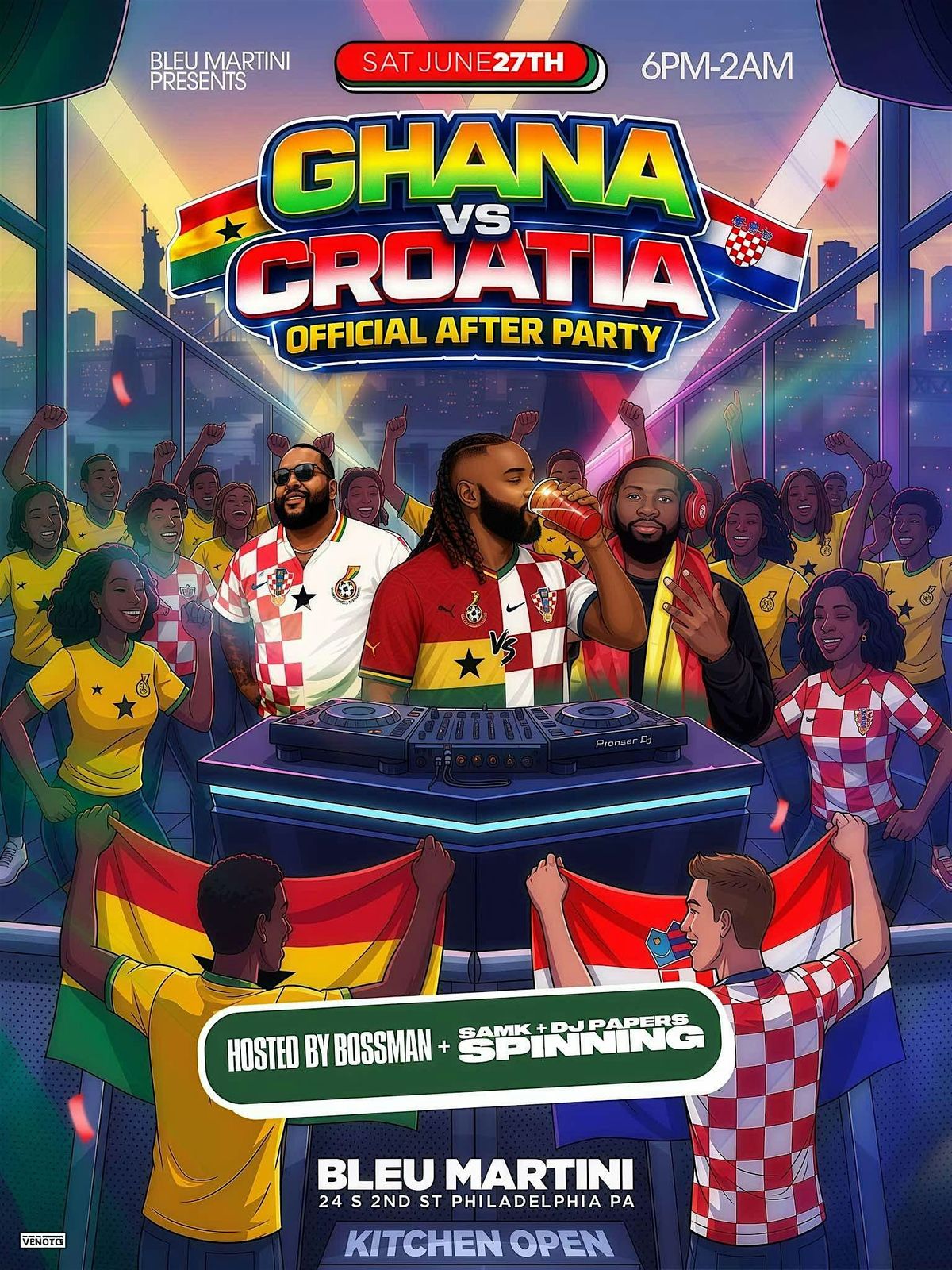 GHANA vs CROATIA! World Cup Official After Party