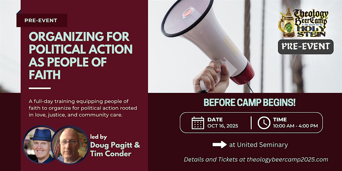 TBC Pre-Event: Organizing for Political Action as People of Faith