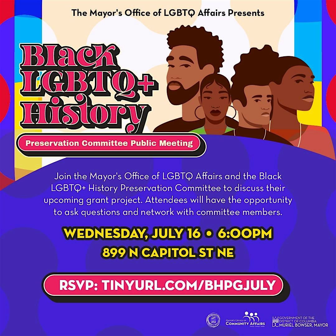 Black LGBTQ+ History Preservation Committee Public Meeting