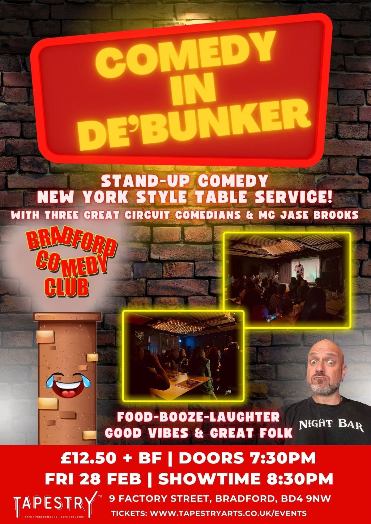 Bradford Comedy Club [Comedy in De\u2019Bunker \u2013 Stand Up Night]