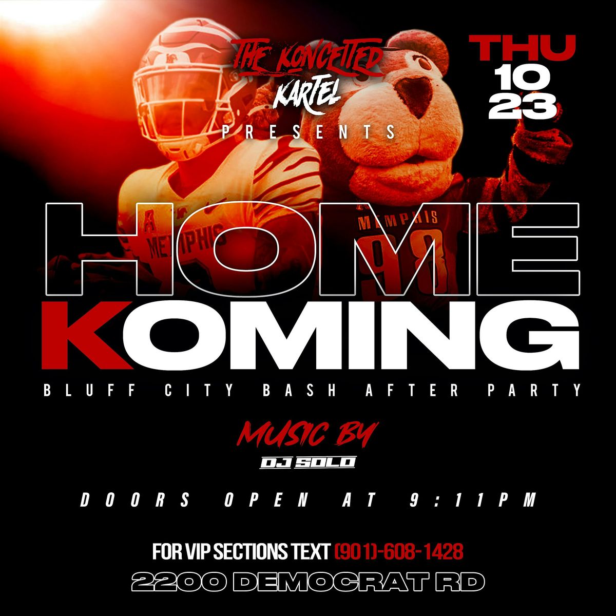 THE KONCEITED KARTEL PRESENTS HOMEKOMING: BLUFF CITY BASH AFTER PARTY