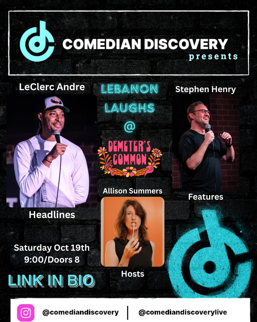 Lebanon Laughs @ Demeter's Common 10\/19