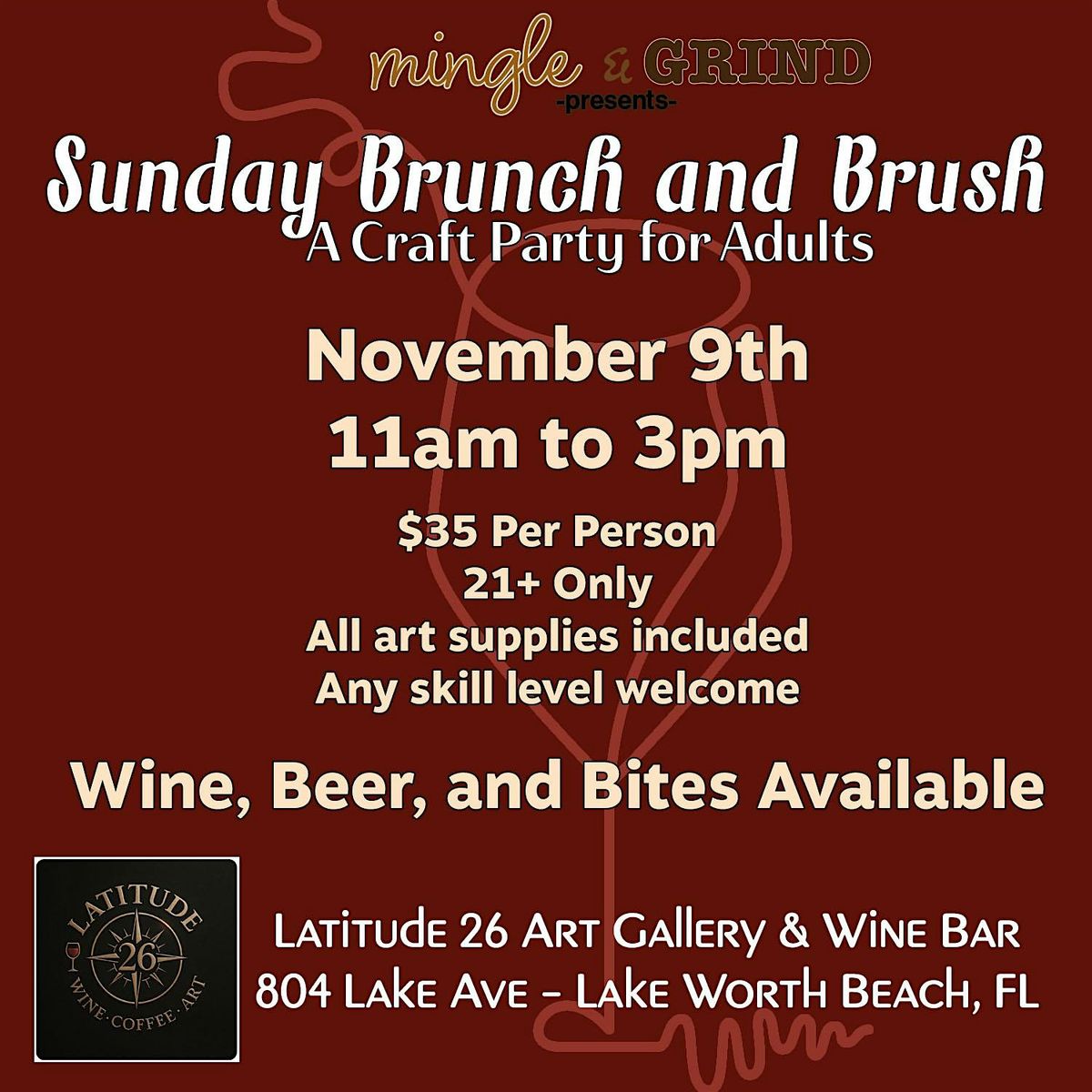 Sunday Brunch and Brush - A Craft Party for Adults