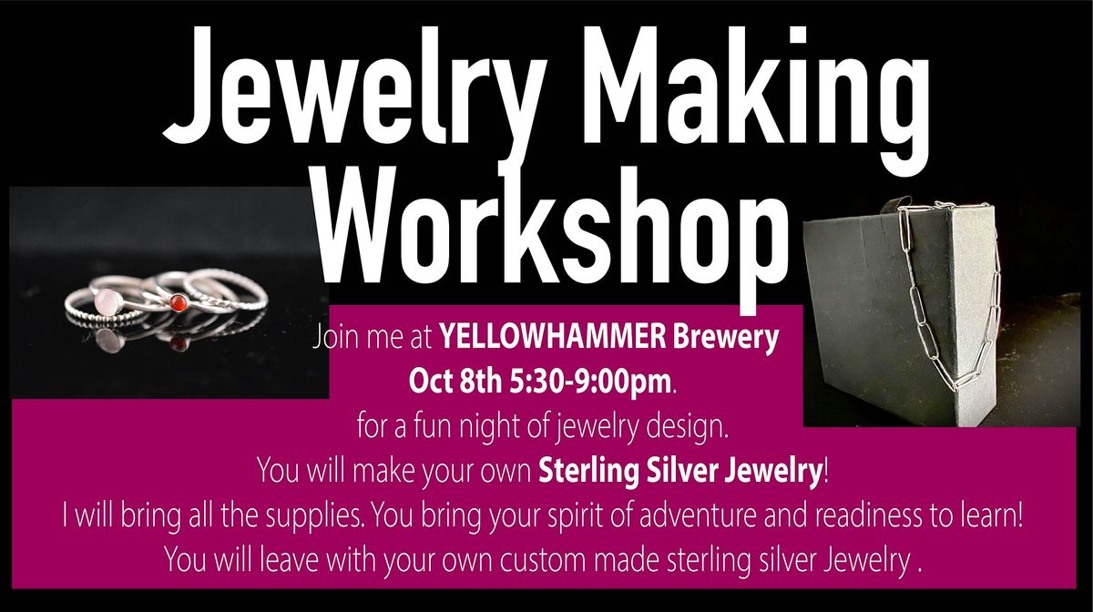 Jewelry Making Workshop @ Yellowhammer Brewing Oct. 8th