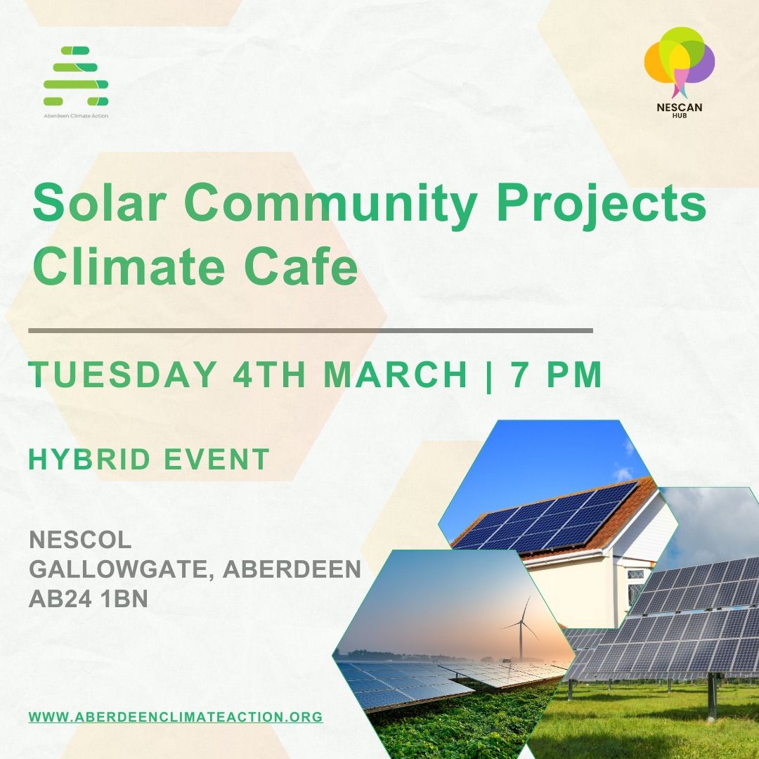 Climate Cafe - Community Solar Projects